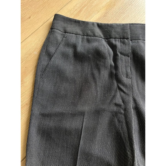 Lafayette 148 New York Women's Size 4 Gray Micro Dot Tailored Dress Pants - Picture 3 of 7